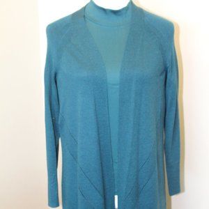 (NWT) Talbots Open-front Merino Wool Cardigan, PS